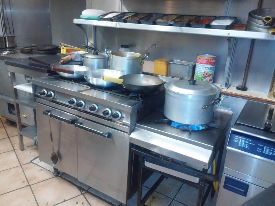Picture of kitchen where food is prepared